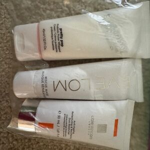 Evelom Rescue Mask and Pretty Pop Cream, and able skincare